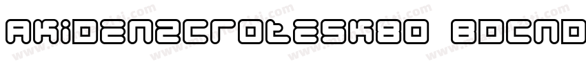 Akidenzcrotesk80 Bdcnd字体转换